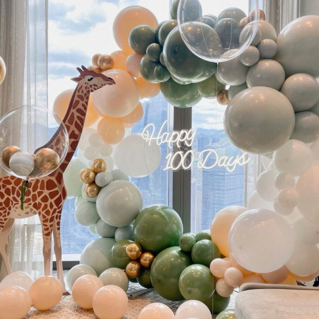 Happy 100 days Balloon Arch Decoration